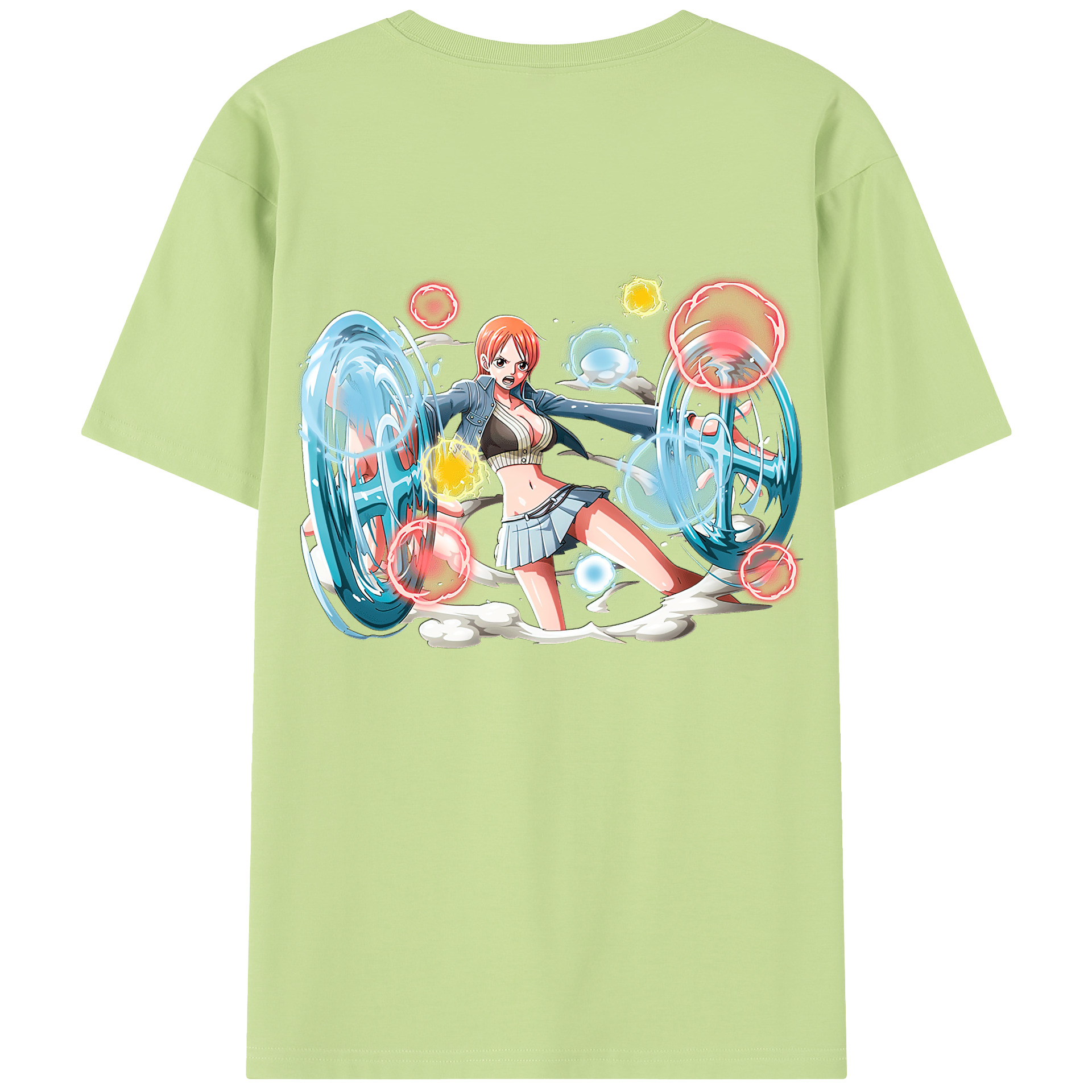 ワンピース ナミ ONE PIECE Nami 綿100％半袖Tシャツ（背面プリント）
